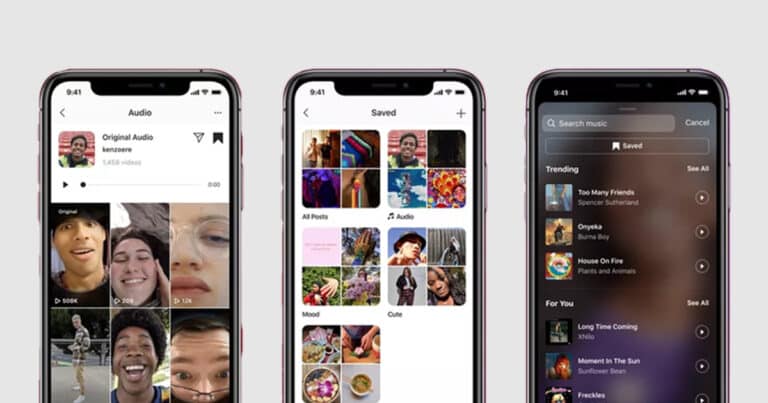 Descobrir músicas em alta no Reels