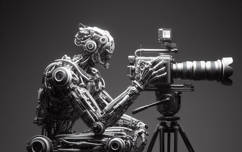 Robô representando a Inteligência artificial no audiovisual